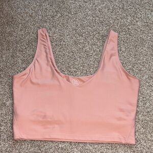 SAGE Collective Light Pink Sports/Yoga Longline Bra Size XL